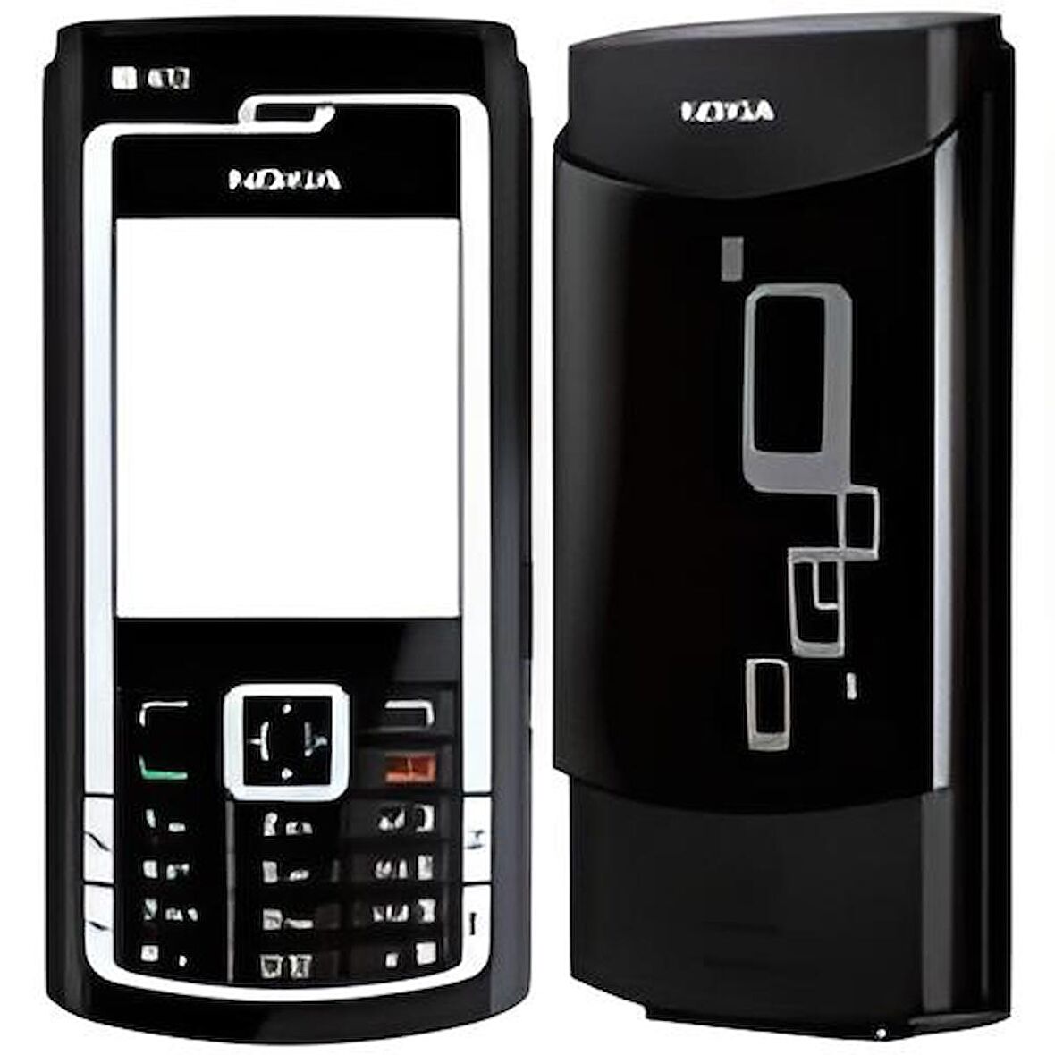 Nokia N72 Kapak Siyah + Tuş Takımı