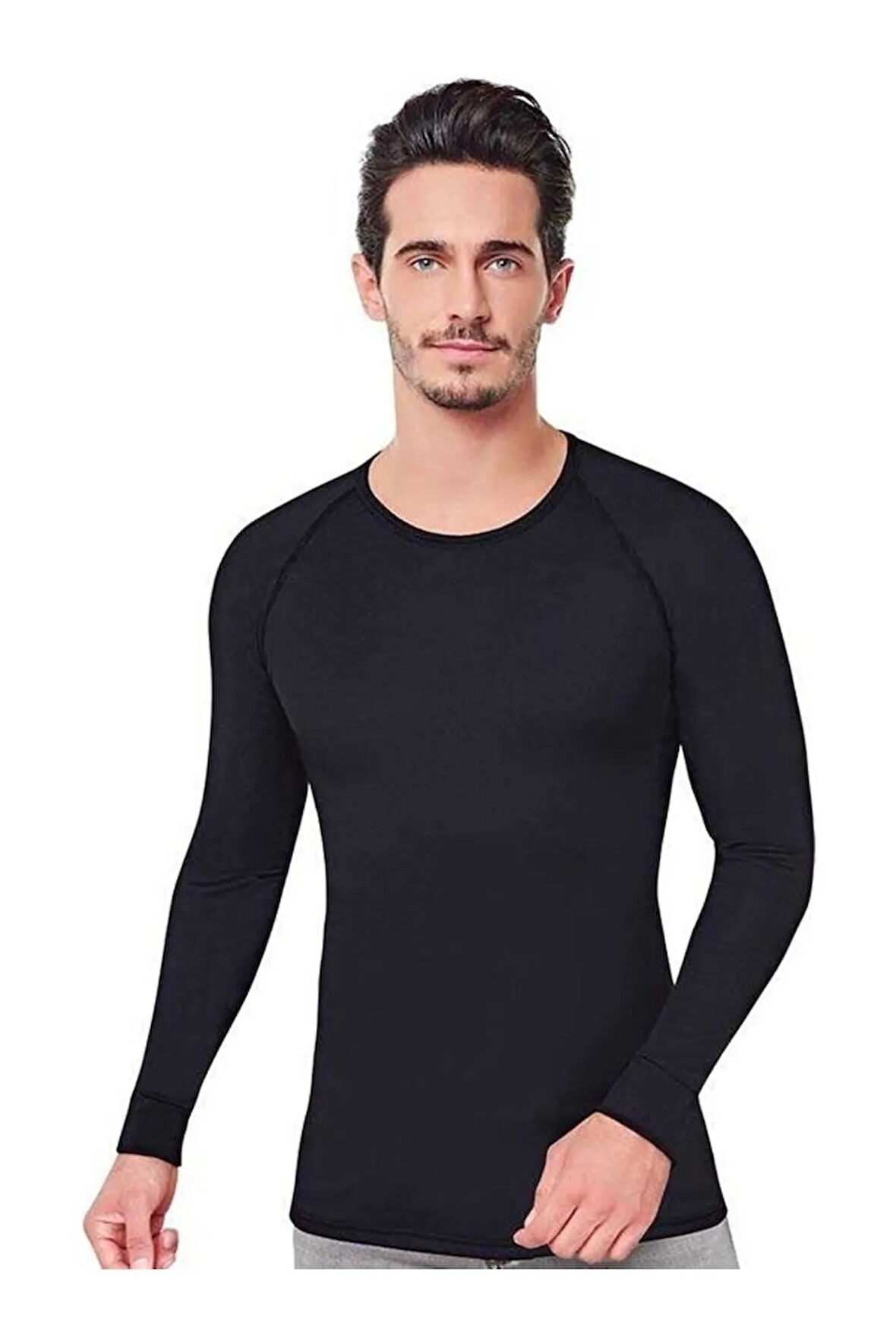 Siyah Renk Erkek Termal Üst Içlik