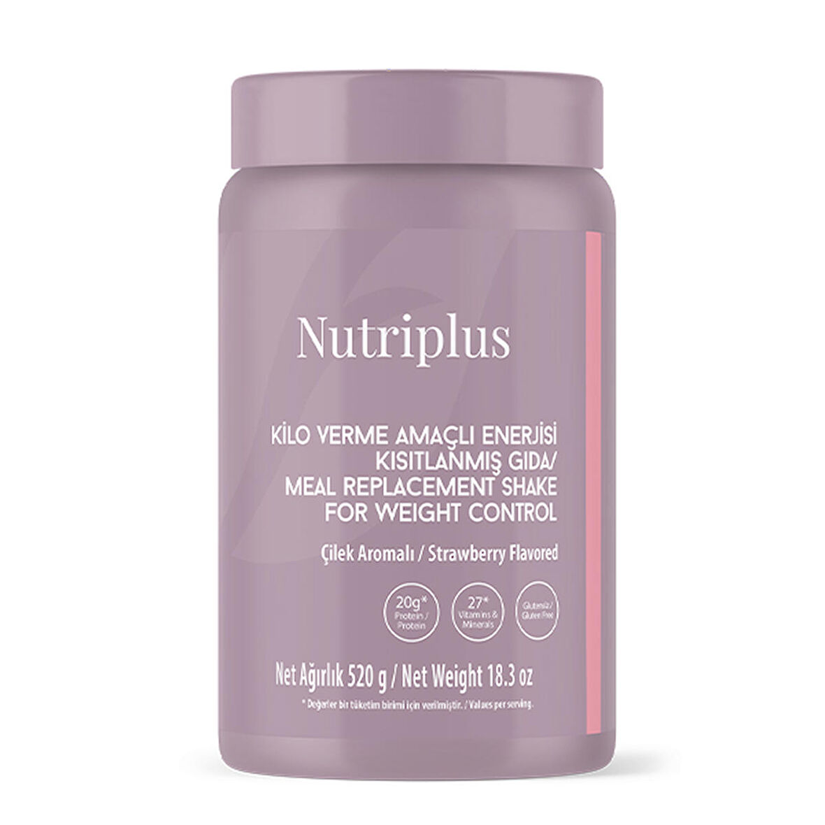 NUTRIPLUS  SHAKE ÇİLEK AROMALI 520G