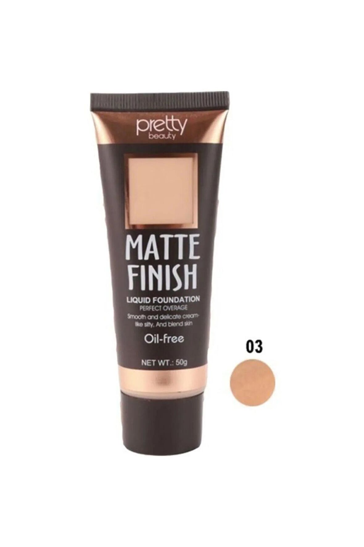 Pretty Beauty Fondöten Matte Fınısh-03