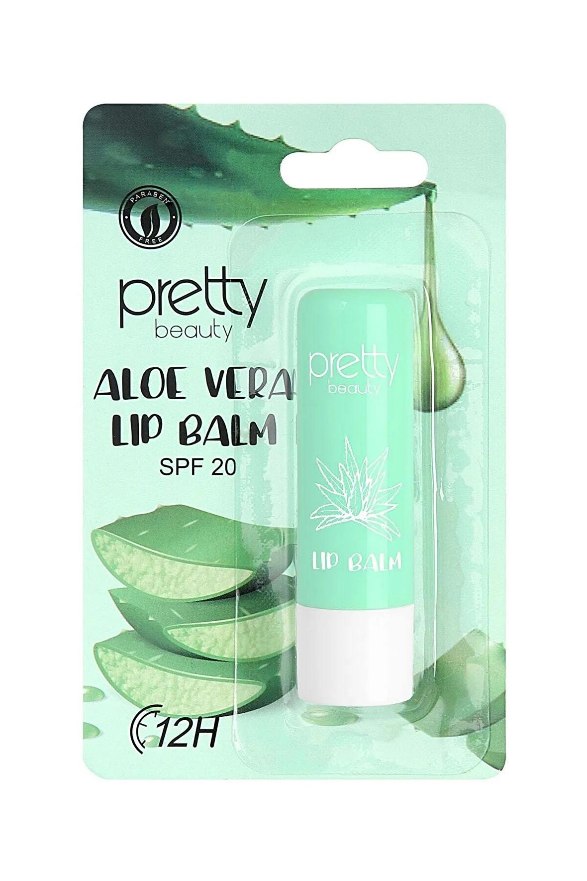 Pretty Beauty Lip Balm ALOEVERALI  Dudak Koruyucu Dudak Bakım Kremi PB:176-04