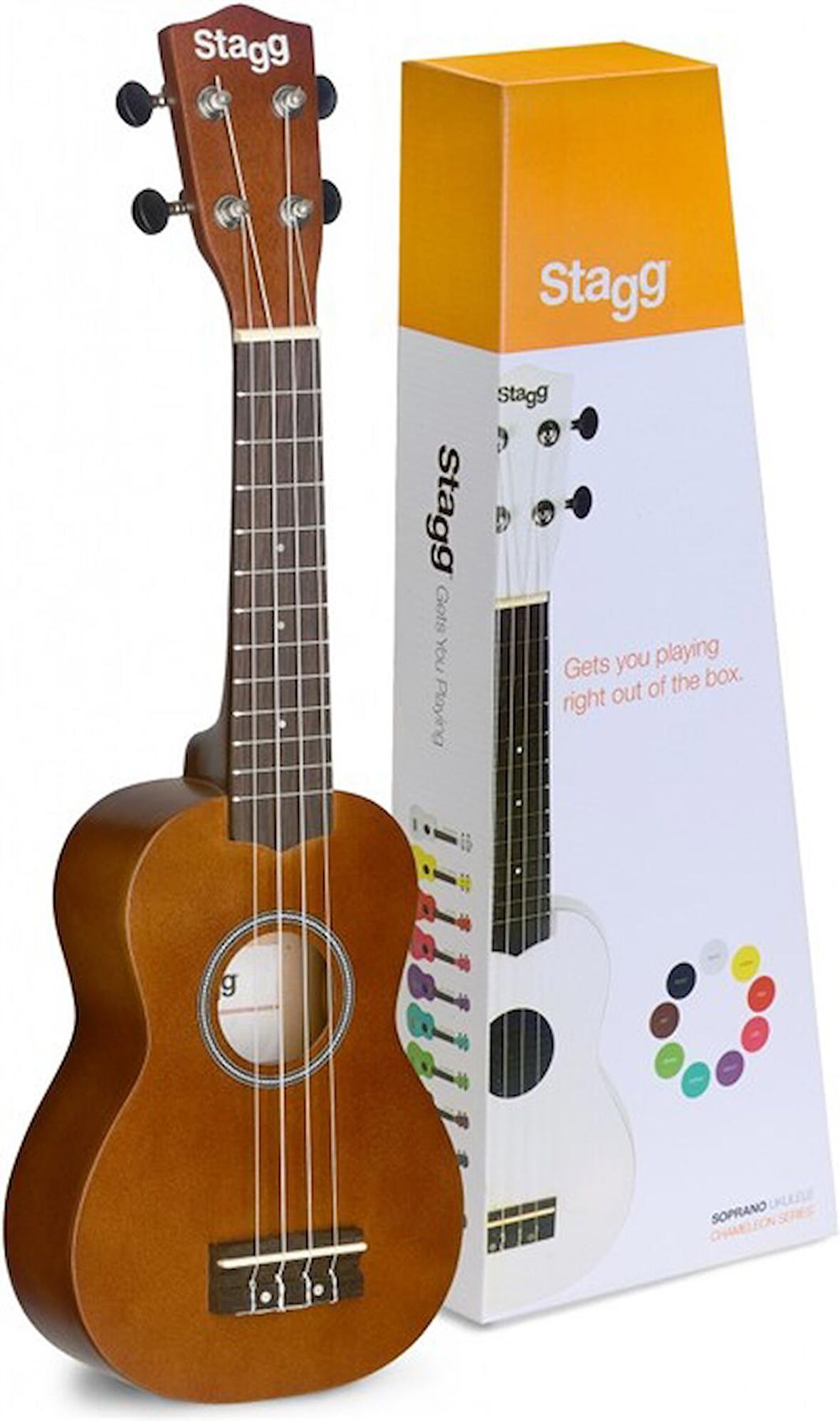 STAGG US-NAT (SOPRANO UKULELE NATUREL+BAG)