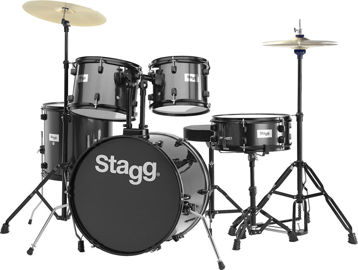 STAGG 5 PARÇA AKUSTİK DAVUL SETİ TİM120BK