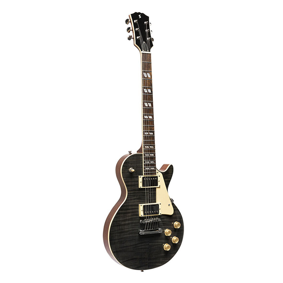 STAGG LES PAUL ELEKTRO GİTAR SEL-DLX TR BLK