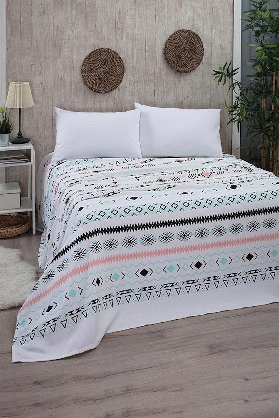  Çarşafı Lastikli Tek Kişilik Pike Yatak Örtüsü 170 x 230