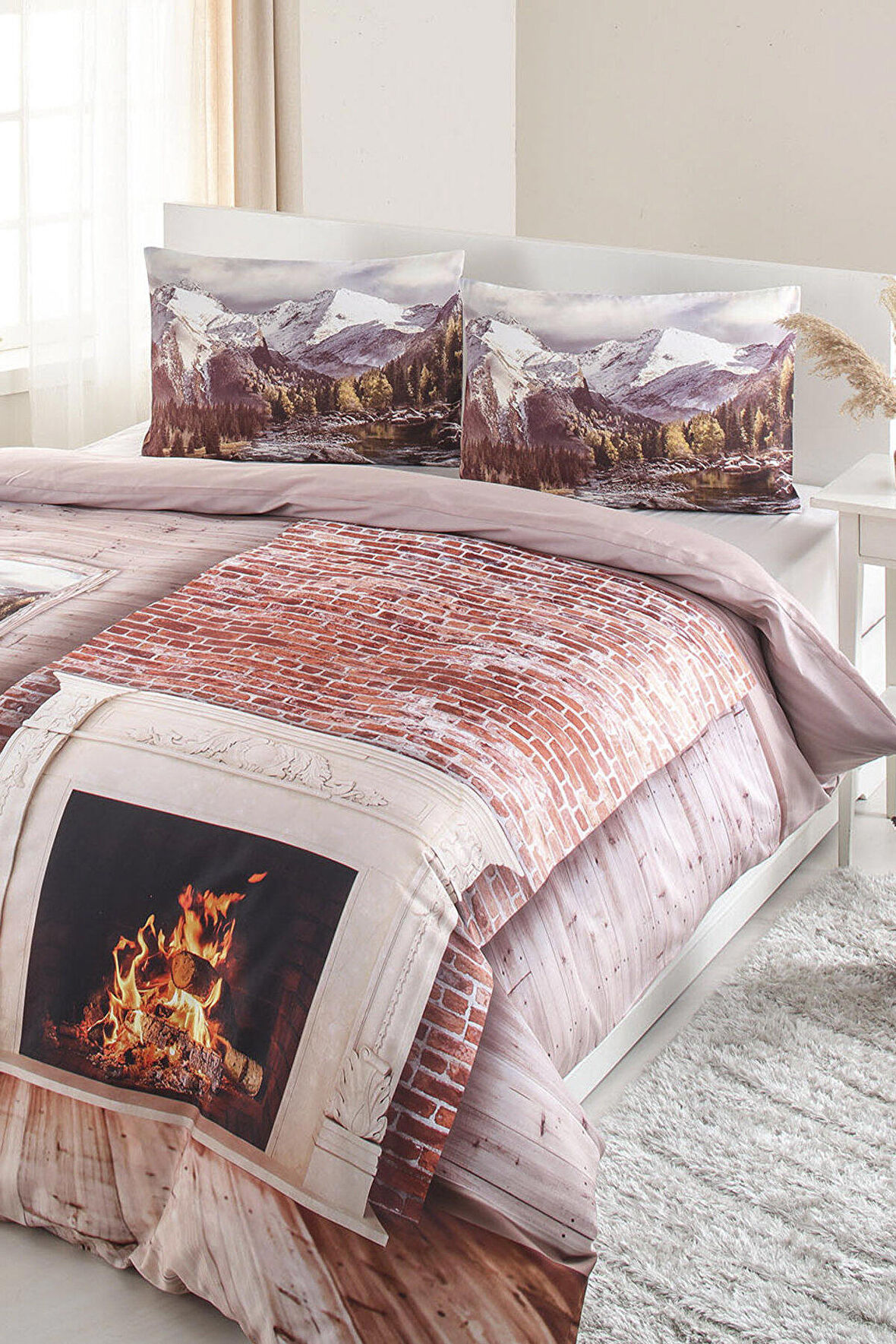 Özdilek Kış Çift Kişilik Soft Life Saten Nevresim Takımı