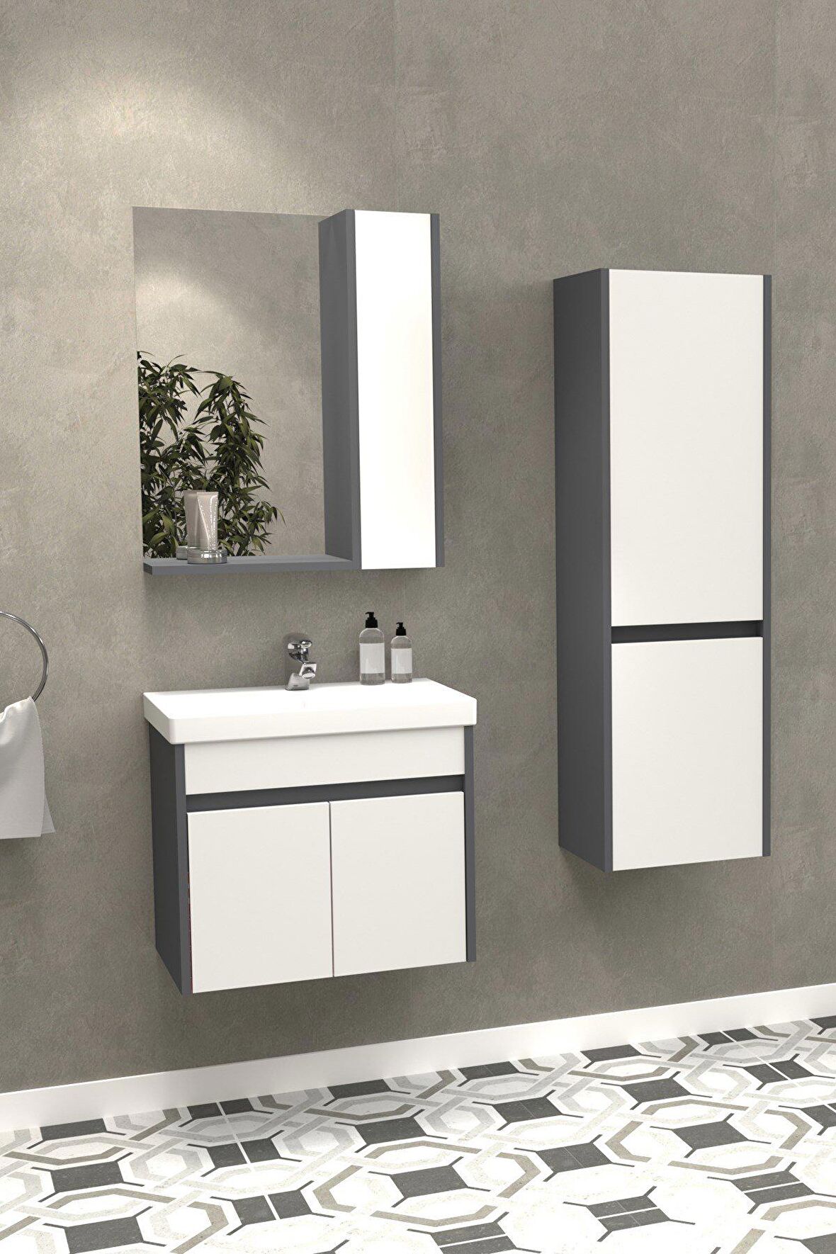 VERONA 60 CM BANYO DOLABI - BOY DOLAP HARİÇ