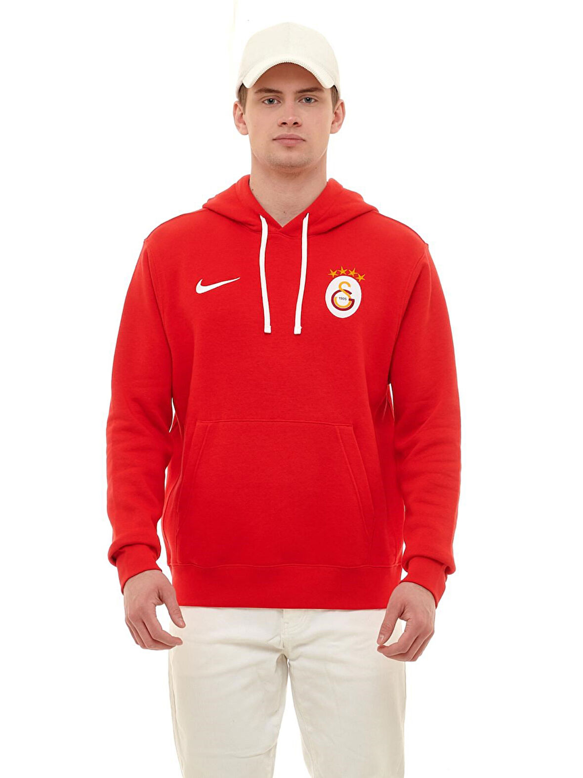 Galatasaray Orijinal Lisanslı Nike Kapüşonlu Kırmızı Sweat