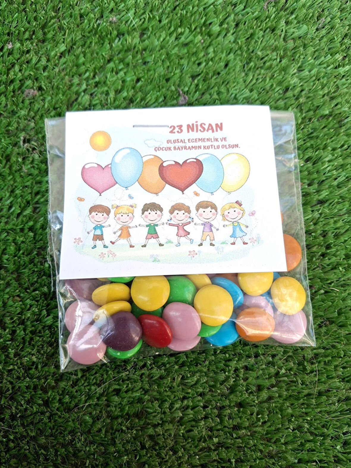10 Adet Paketli 23 Nisan Hediye Taze Bonibon - 23 Nisan Hediye - Çocuk Bayramı Hediye