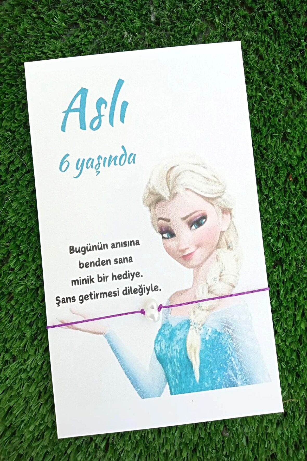 30 Adet ELSA Şans Bilekliği - Doğum Günü Hediyesi - Bebek Hediyesi - Mevlid Hediyesi - Kişiye Özel