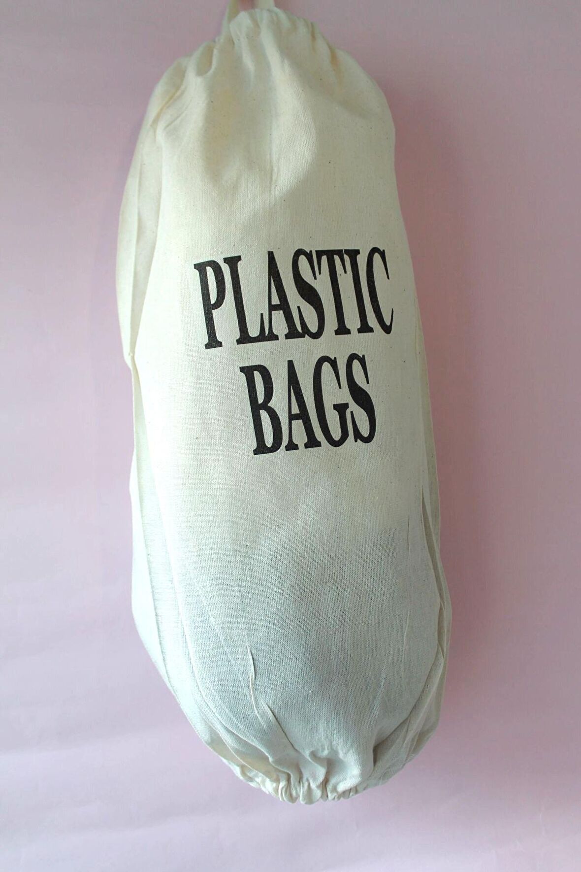 Çift Lastikli  Naturel Keten Plastic Bags Baskılı Poşetlik