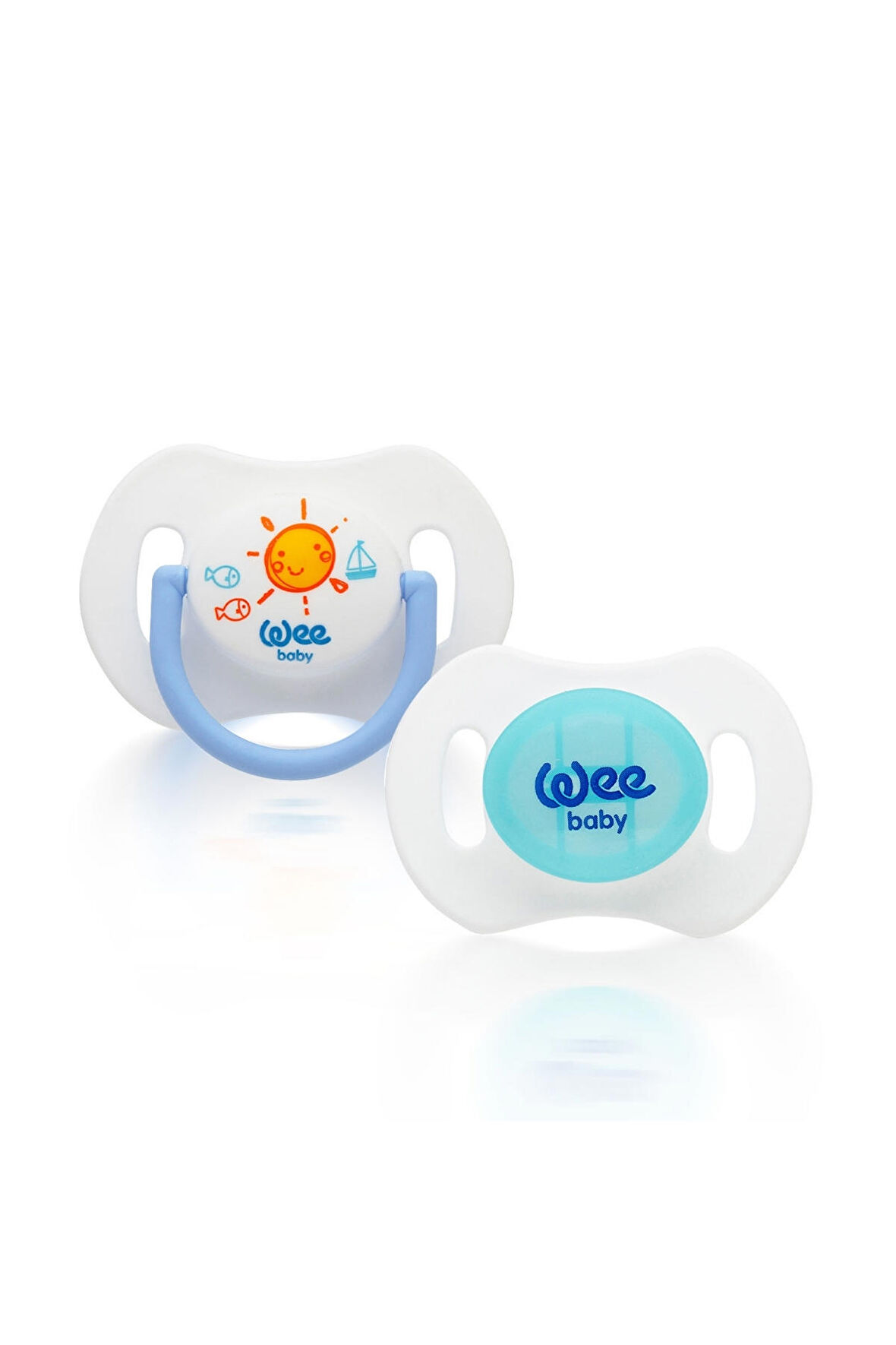 Wee Baby 2'li Gece Gündüz Emzik No:2  Mavi 153