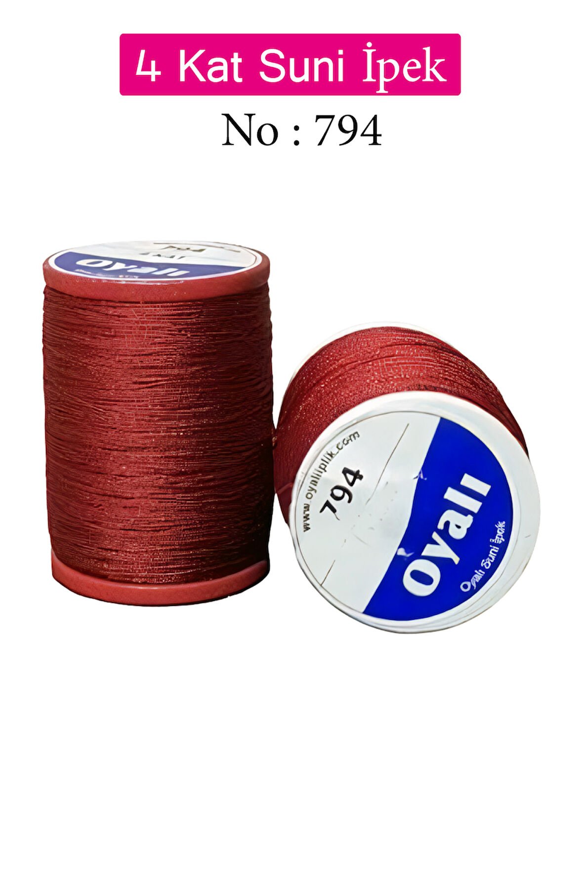 Oyalı 4 Kat Suni İpek İplik İğne Oyası Boncuk İpi Tığ Oyası No:794