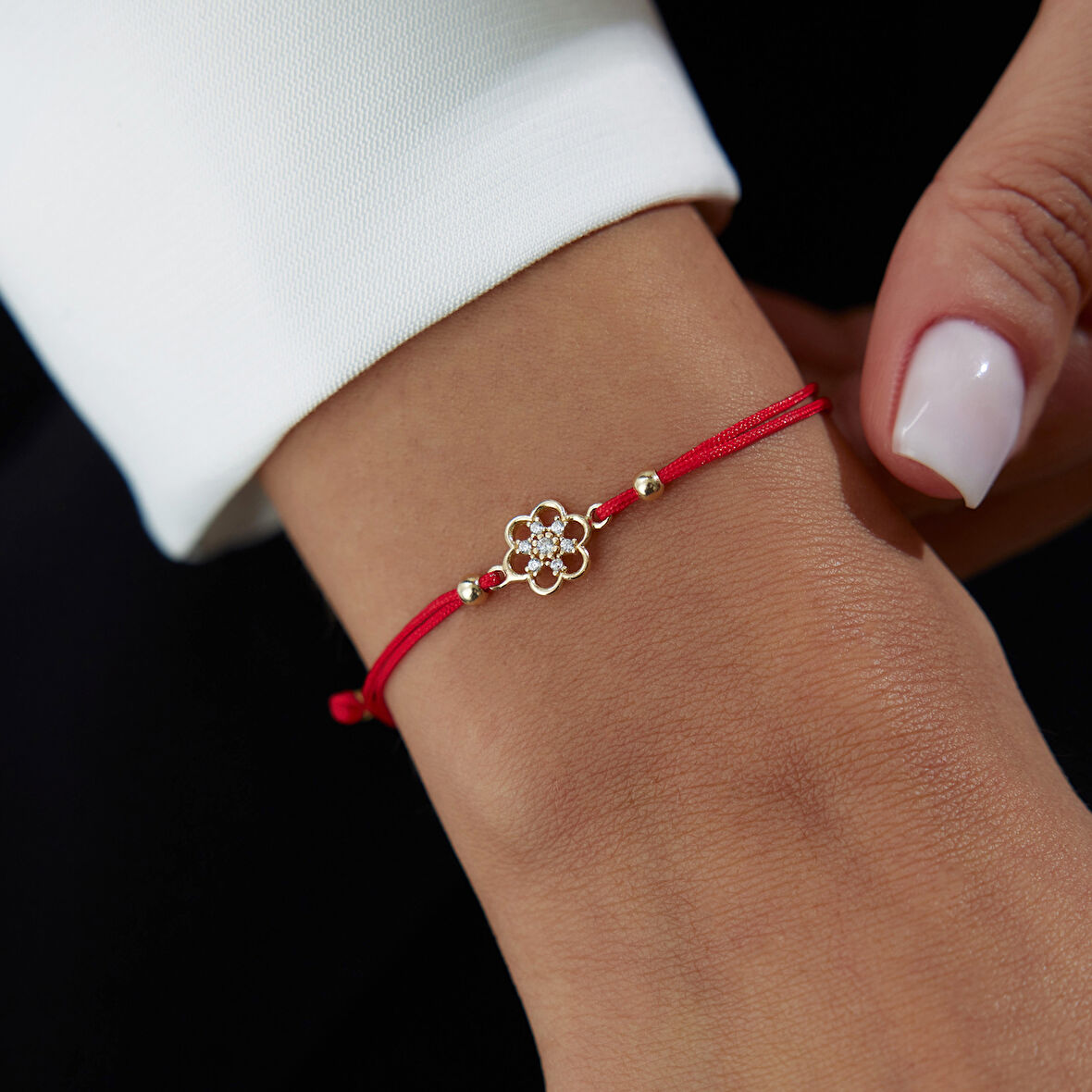 Stone Flower İp Bileklik