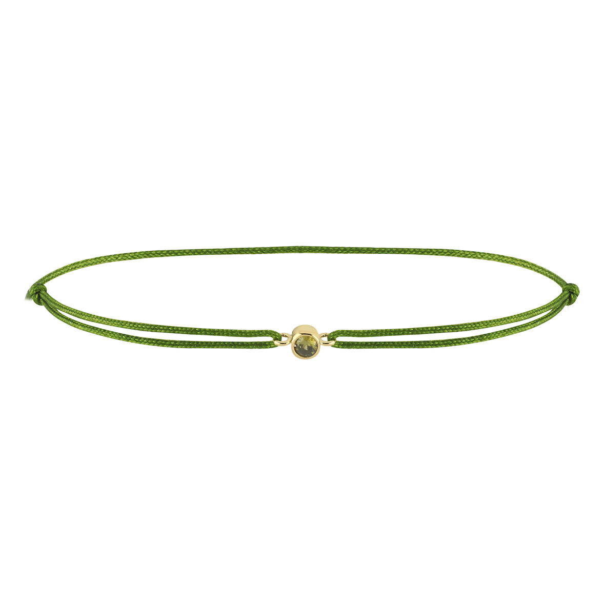 Aslan Burcu Peridot İpli Bileklik