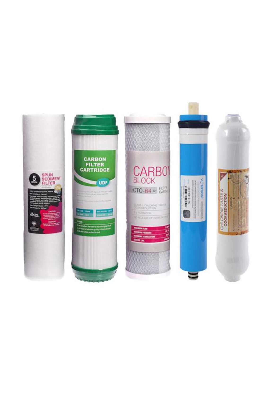 Su Arıtma Cihazı 5'li Filtre Seti Vontron Membranlı