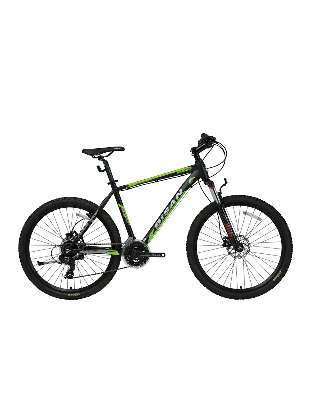 Bisan MTX7050 27.5 Jant 21 Vites 48Cm HD Dağ Bisikleti Siyah / Yeşil