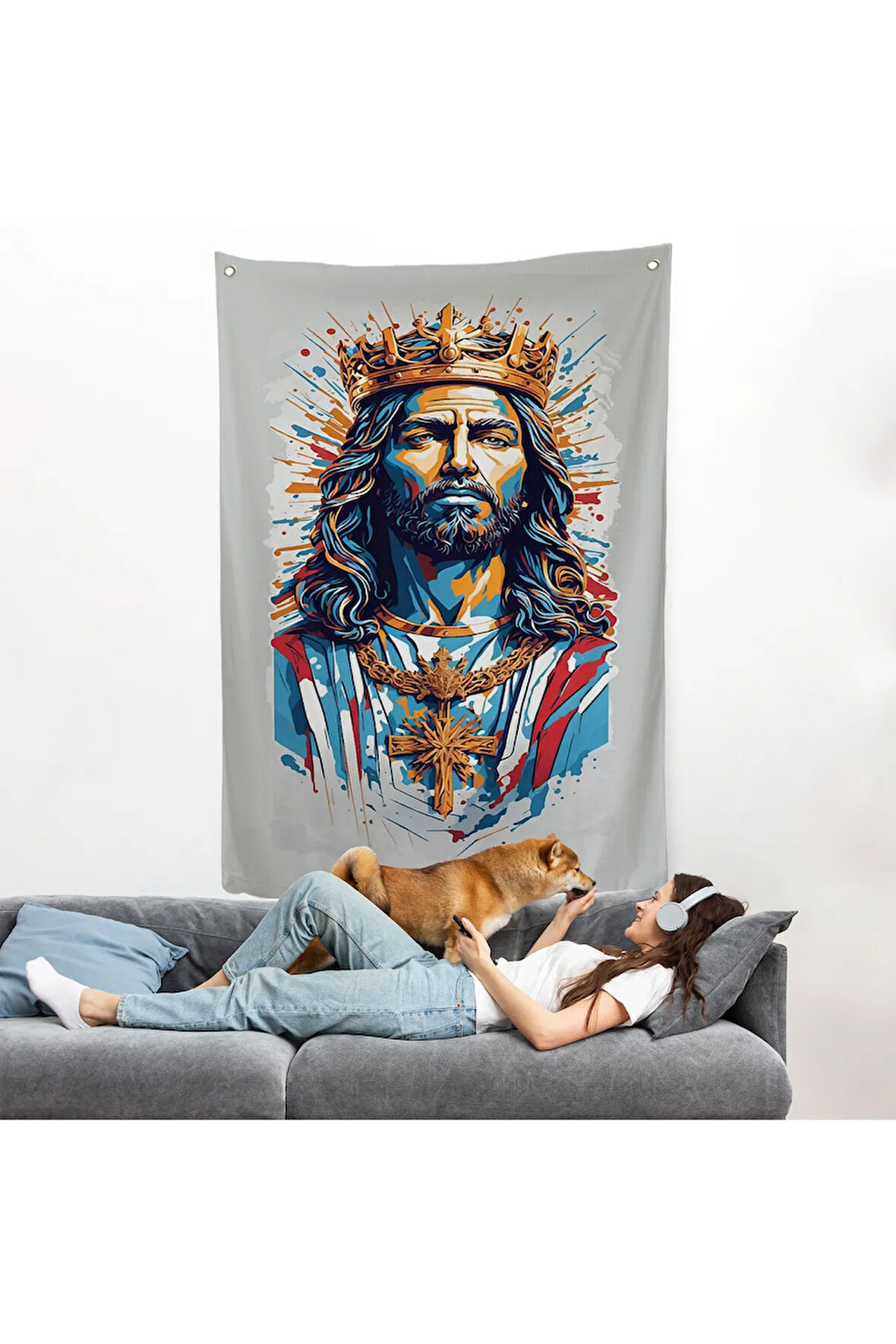 Hz İsa Duvar Örtüsü - Jesus-7927