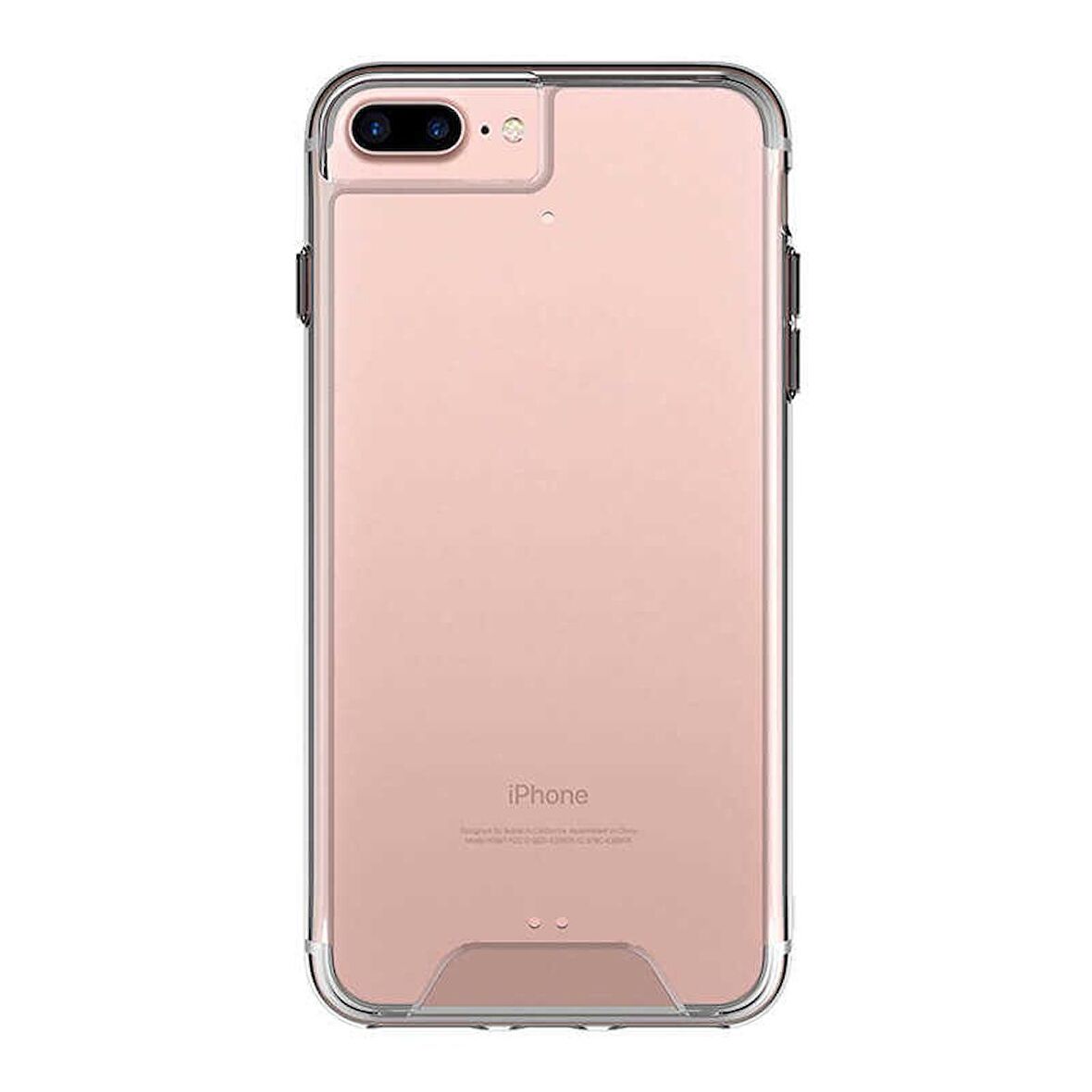 Gpack Apple iPhone 7 Plus Kılıf Gard Nitro Şeffaf SilikonNano Glass