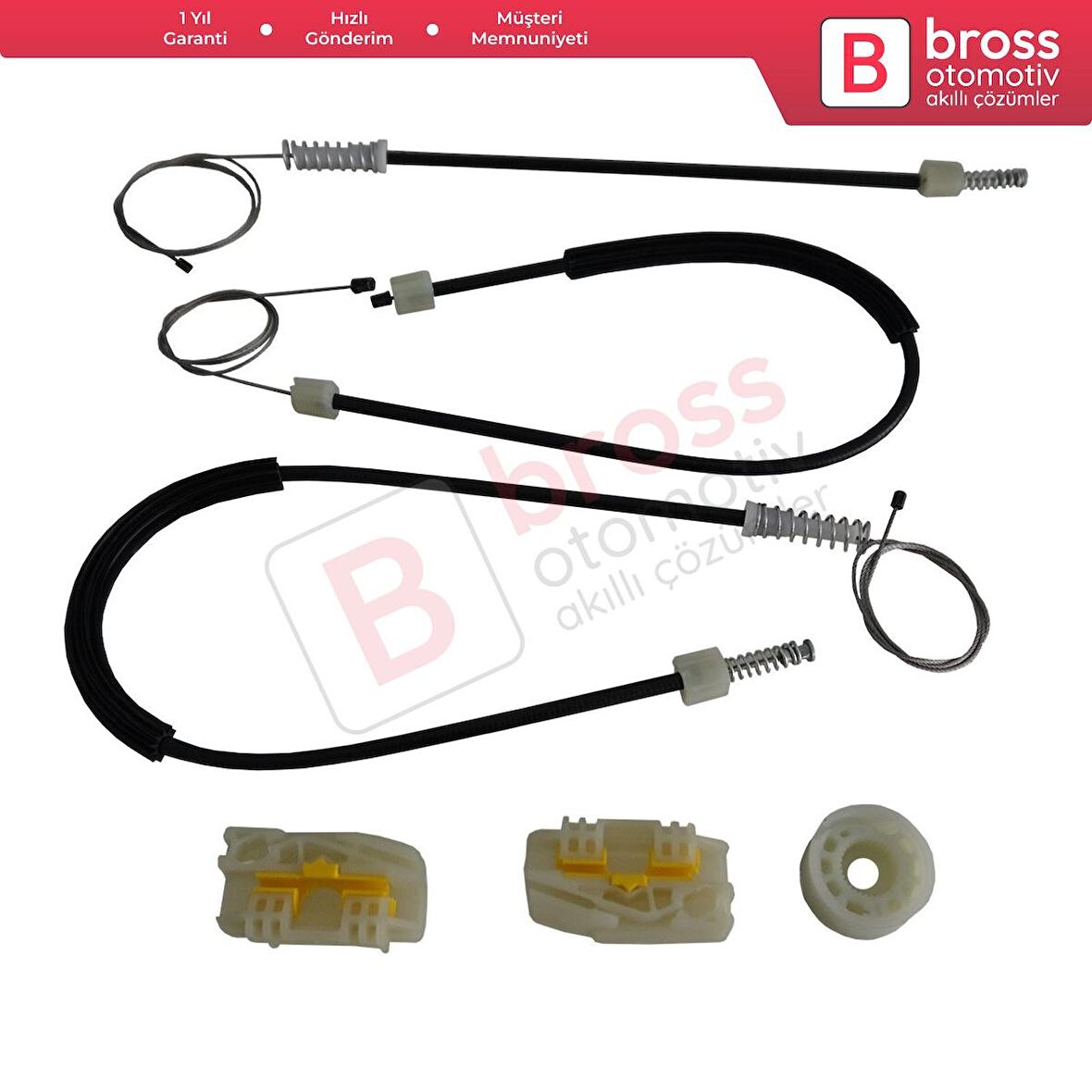 Seat Leon MK2 1P 1P1 2005-2012 5-Kapı HB 1P0837461A İçin Elektrikli Ön Sol Kapı Cam Kriko Tamir Seti