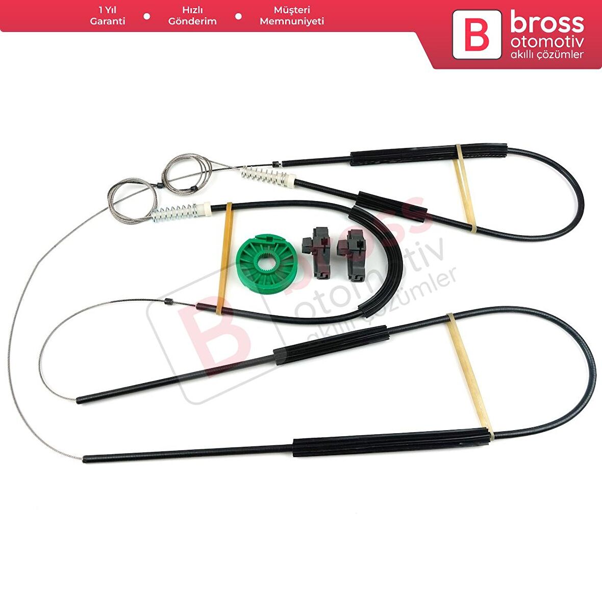 VW Lupo Seat Arosa 1998-2005 3- Kapı 6X0837461 6X0837462 İçin Ön Sol veya Sağ Cam Kriko Tamir Seti