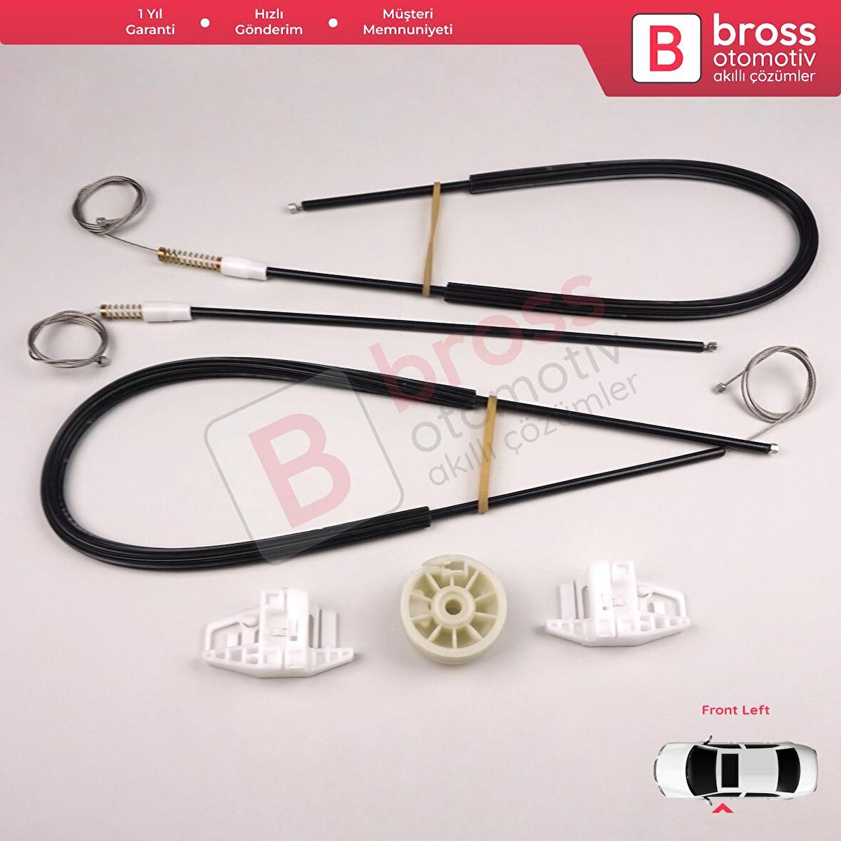 Renault Megane MK2 2002-2009 3-Kapı HB Coupe 8200325137 İçin Elektrikli Sağ Cam Kriko Tamir Seti