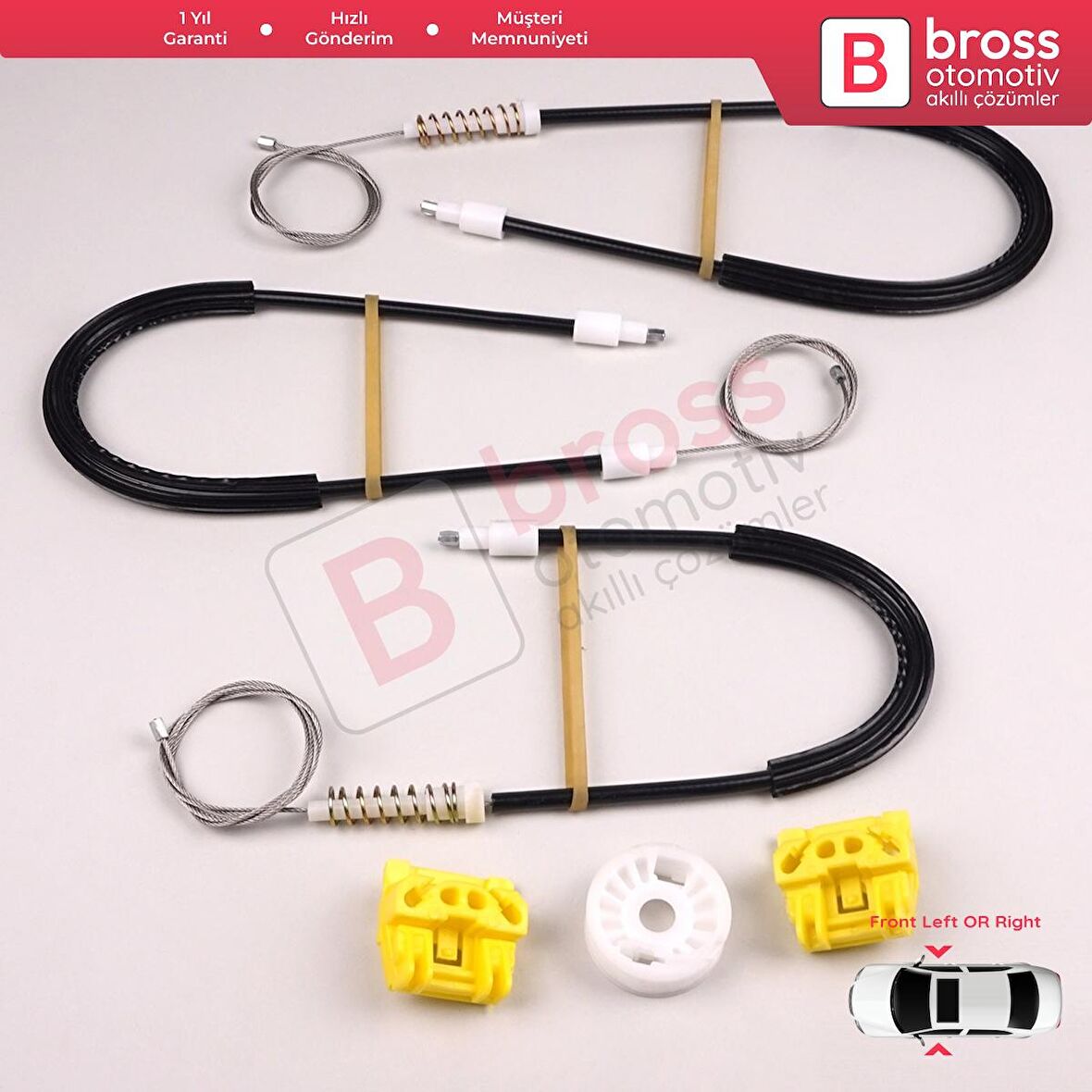 Saab 9 5 1997-2010 İçin Ön Sol veya Sağ Kapı Cam Kriko Tamir Takımı