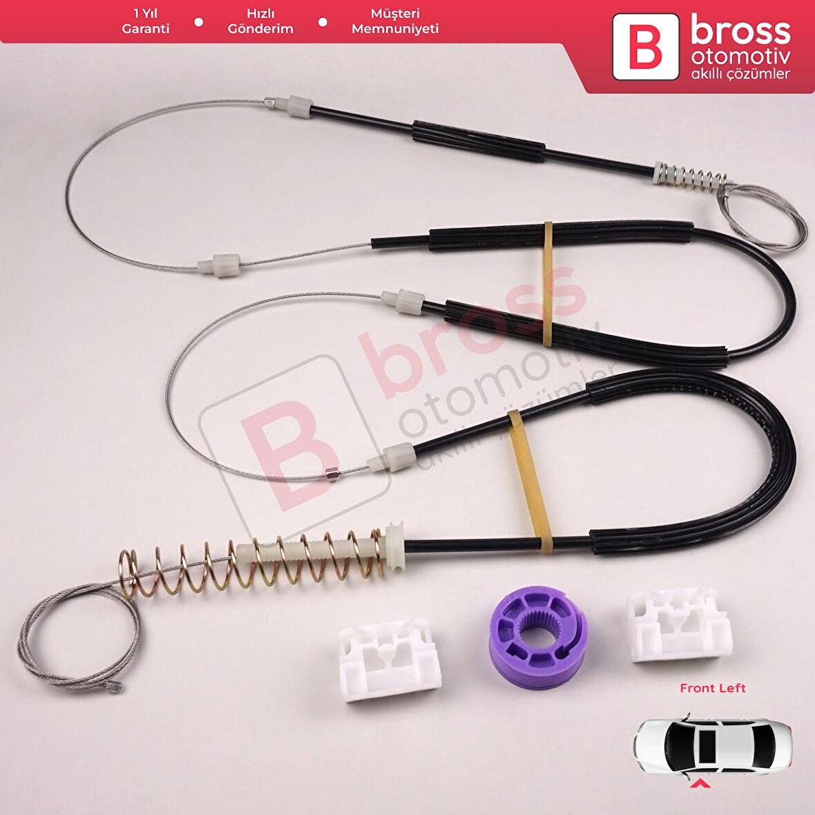 VW Touareg MK1 7L Porsche Cayenne 9PA 955 957 2002-2010 İçin Elektrikli Ön Cam Kriko Tamir Seti