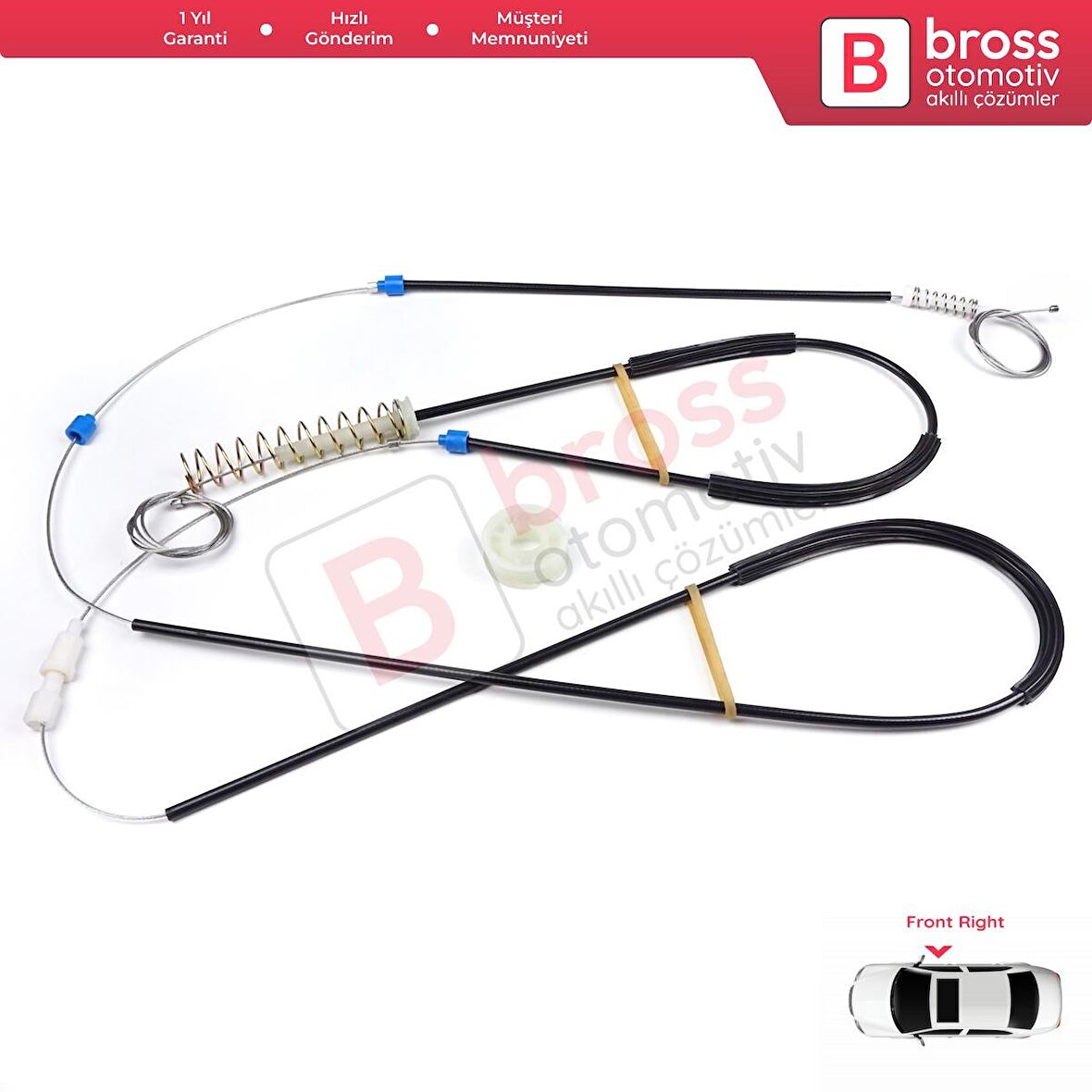 Opel Astra J P10 MK6 2009-2016 4/5 Kapı 13350757 İçin Ön Sol Kapı Cam Kriko Tamir Seti