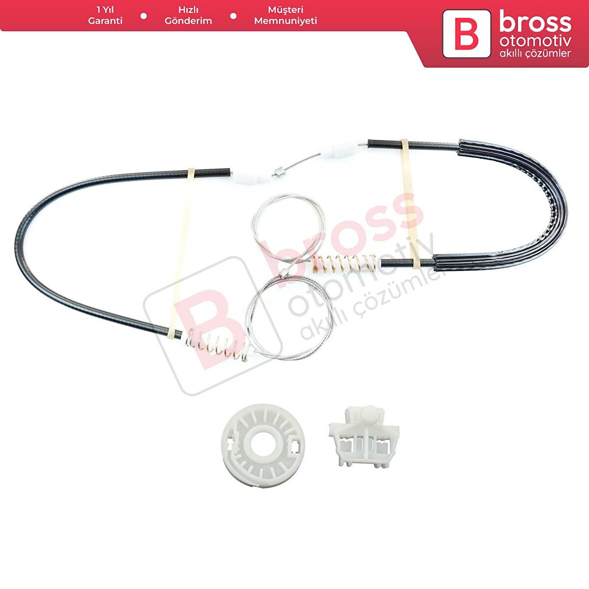 Renault Clio MK2 BB/CB 1998-2012 4/5 Kapı 7700842240 İçin Ön Sağ veya Sol Kapı Cam Kriko Tamir Seti