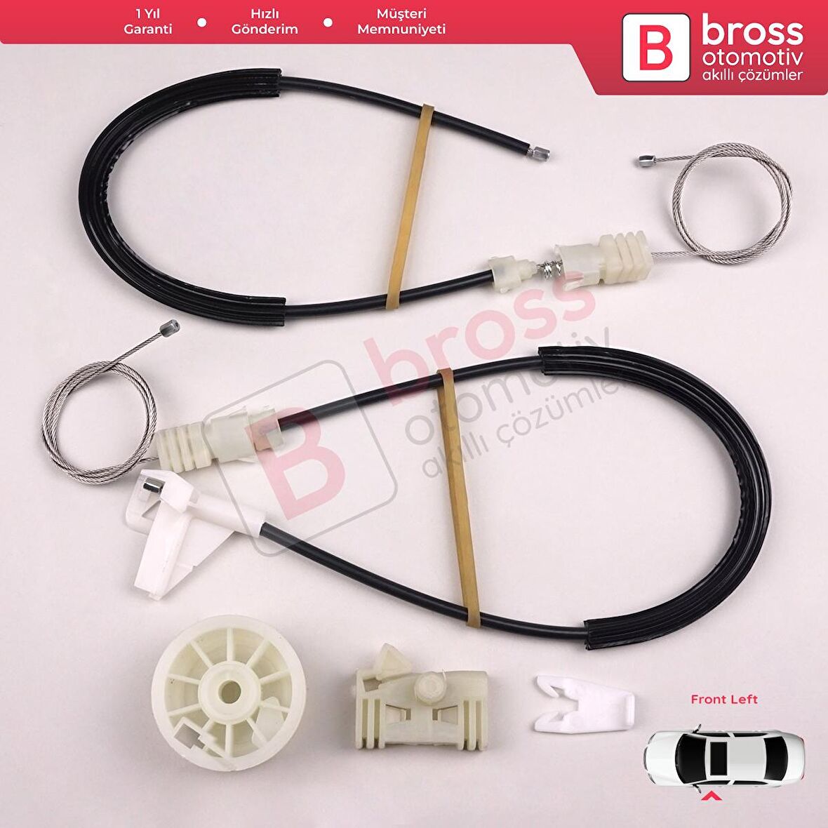 Renault Scenic MK1 JA JA0/1 1996 -2003 7700838592 İçin Ön Sol Kapı Cam Kriko Tamir Seti