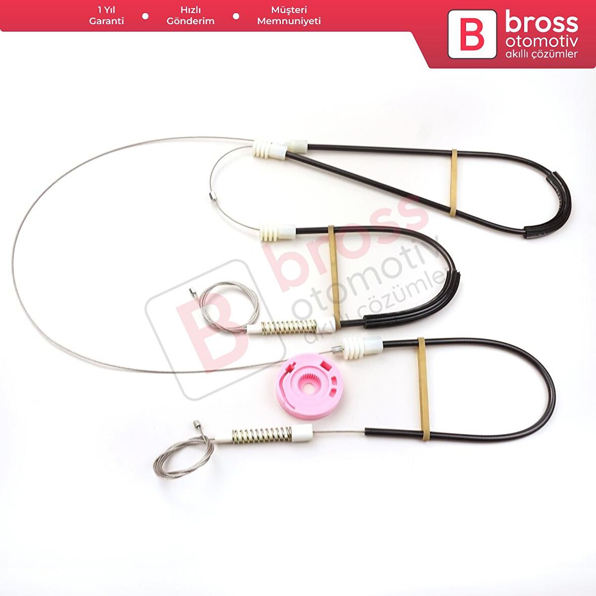 BMW 7 Serisi E38 1994-2001 51338125201 İçin Elektrikli Ön Sol veya Sağ Kapı Cam Kriko Tamir Seti