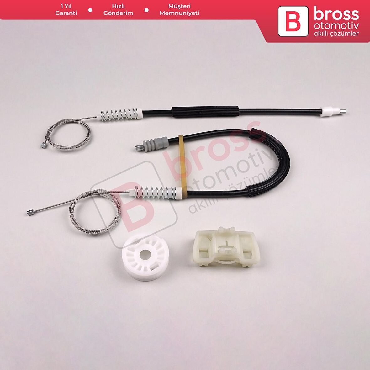 Peugeot 607 9D 9U 1999-2010 9632243180 9224A0 İçin Arka Sağ Kapı Cam Kriko Tamir Seti