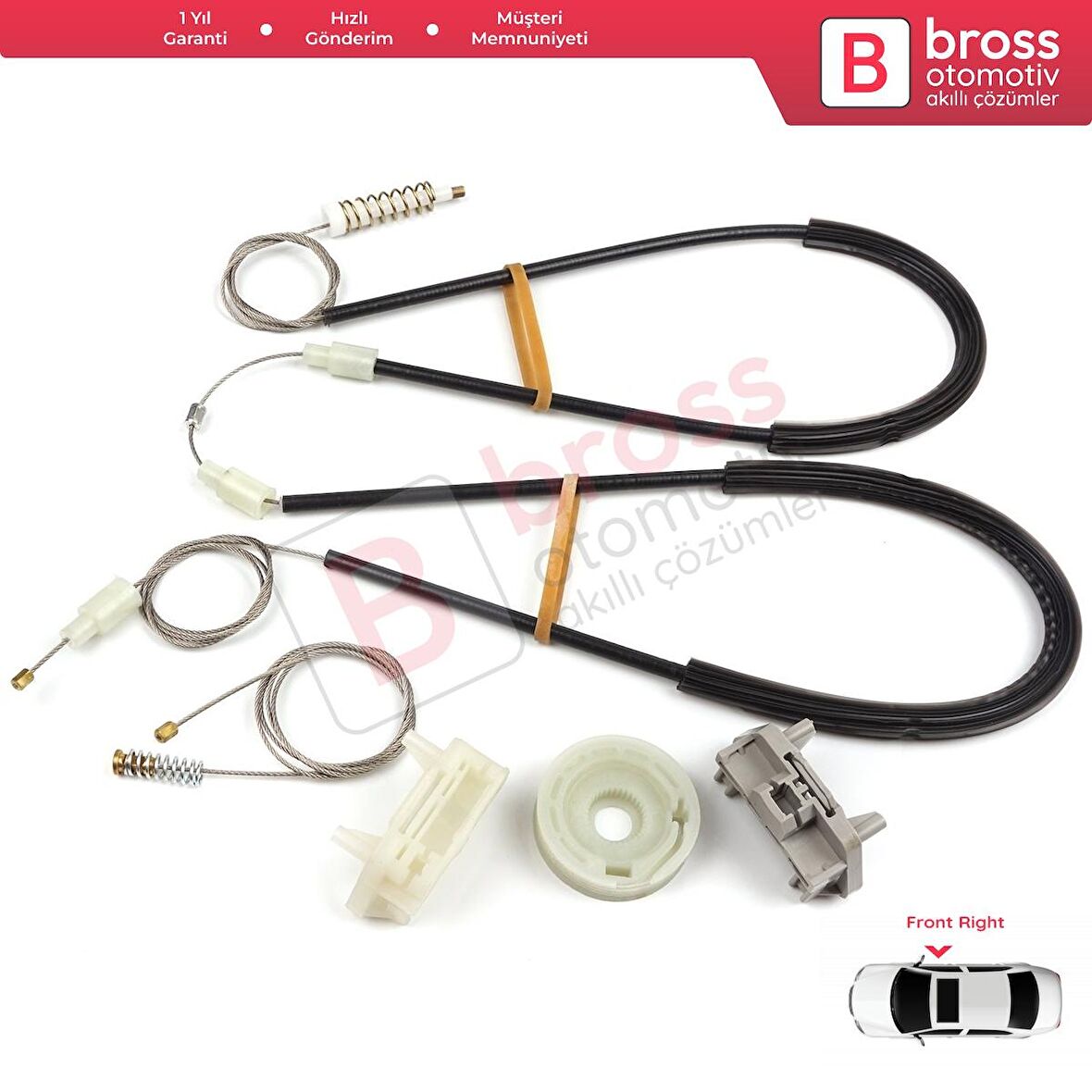 Seat Ibiza Cordoba SX 3-Kapı HB Coupe İçin Elektrikli Sağ veya Sol Kapı Cam Kriko Tamir Seti