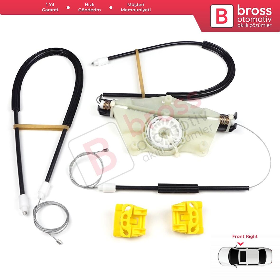 Renault Clio MK2 1998-2012 2/3-Kapı HB Coupe Van 7700842247 İçin Elektrikli Sol Cam Kriko Tamir Seti