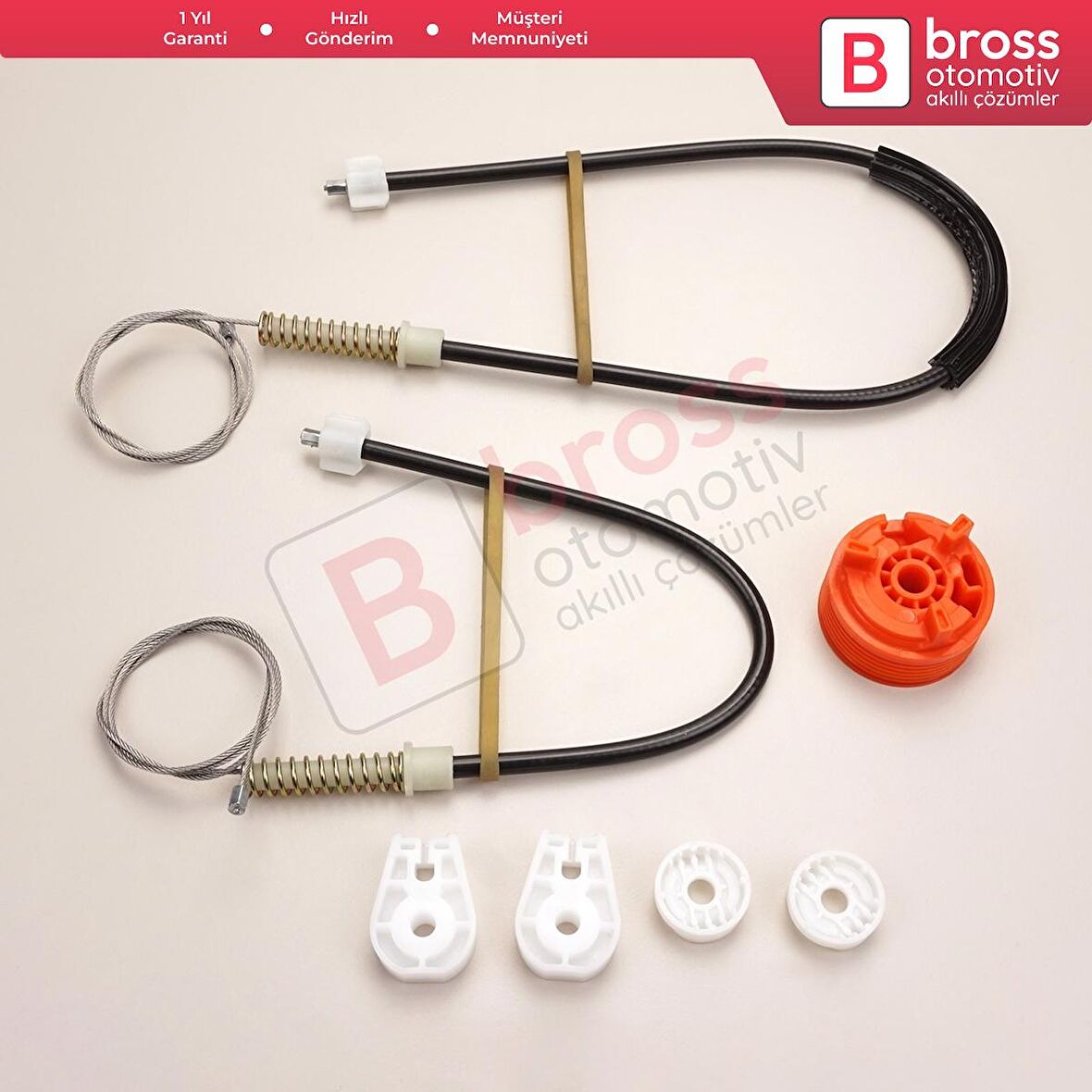 Renault Megane MK2 2002-2009 CC Cabriolet Convertible İçin Elektrikli Arka Sağ Cam Kriko Tamir Seti