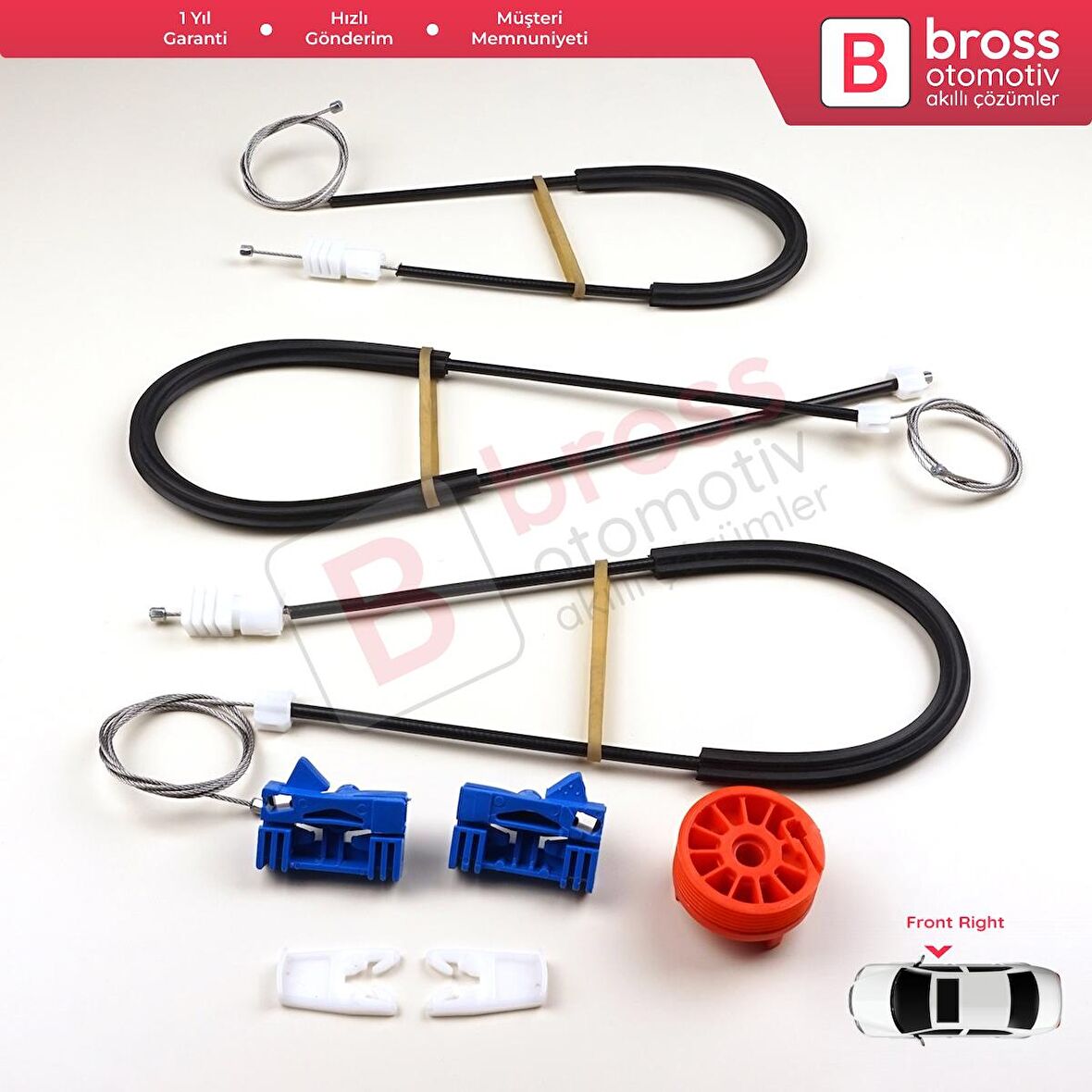 Renault Espace MK4 J81 JK JK0/1 2002-2015 8200017893 İçin Elektrikli Ön Sol Cam Kriko Tamir Seti