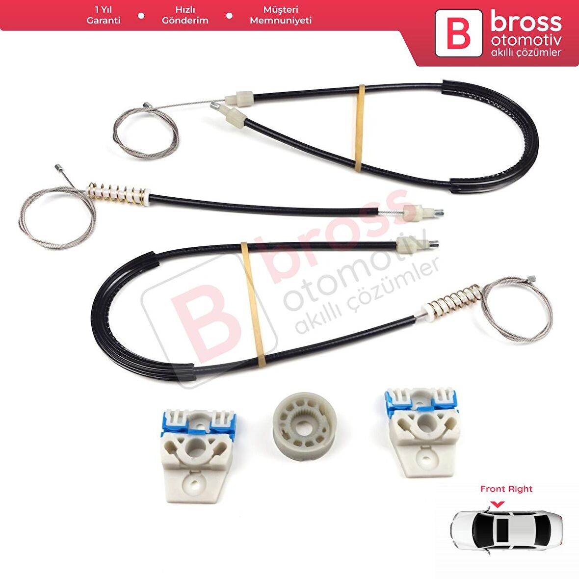 Citroen Xsara Picasso İçin Ön Sağ veya Sol Kapı Cam Kriko Tamir Seti