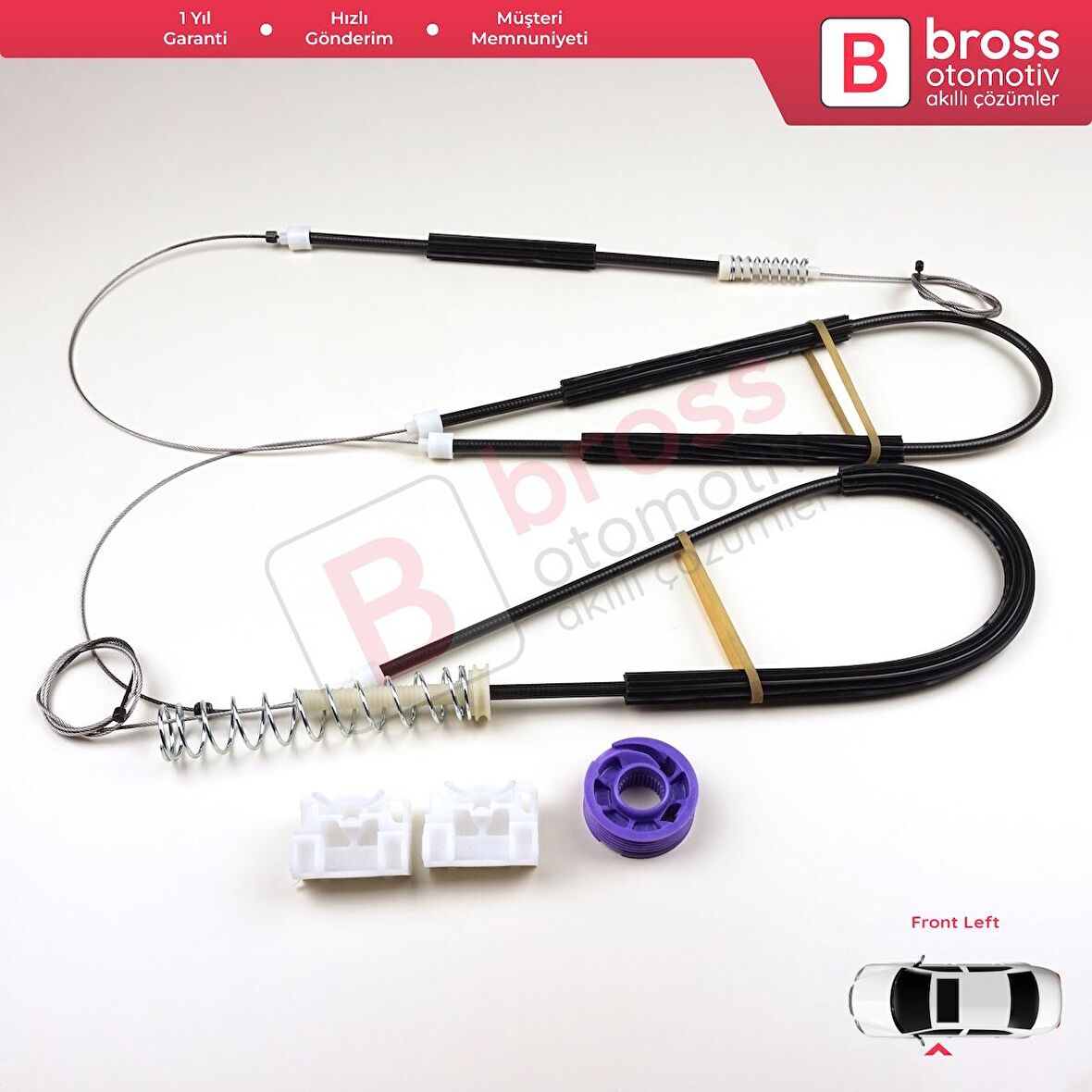 Audi A3 MK2 8P1 8PA 2003-2012 2/3 Kapı HB Coupe 8P3837462 İçin Sağ Kapı Cam Kriko Tamir Seti