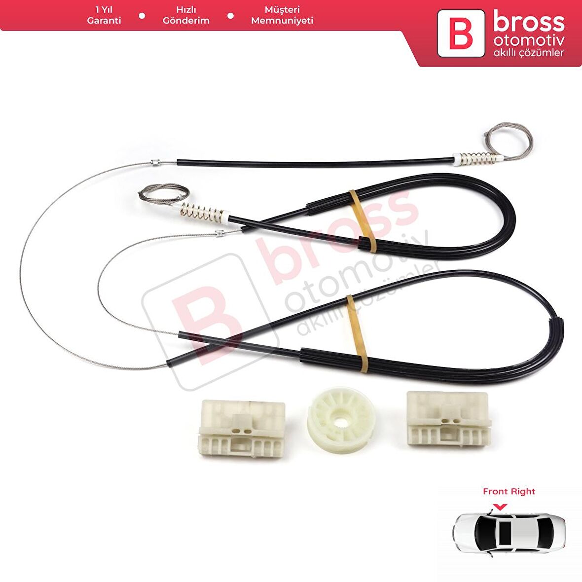 Audi A6 C6 S6 4F 4F2 4F5 2004-2011 4/5 Kapı 4F0837461 İçin Elektrikli Ön Sol Cam Kriko Tamir Seti