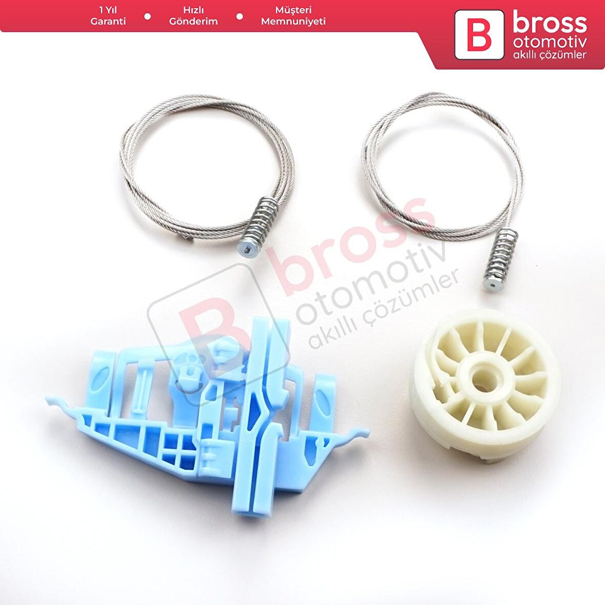 Peugeot 206 CC 2D T16 2000-2008 2-Kapı Coupe Cabrio 922357 İçin Arka Sol Cam Kriko Tamir Seti