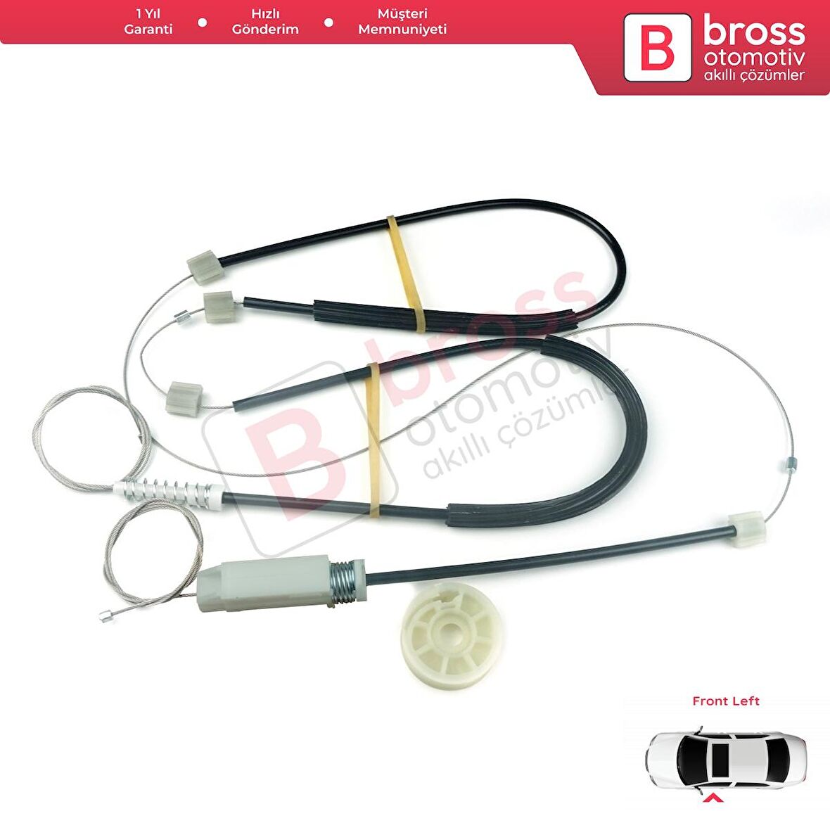 Mercedes CLK Class MK2 W209 C209 A209 2002-2009 Coupe Convertible İçin Ön Sağ Cam Kriko Tamir Seti