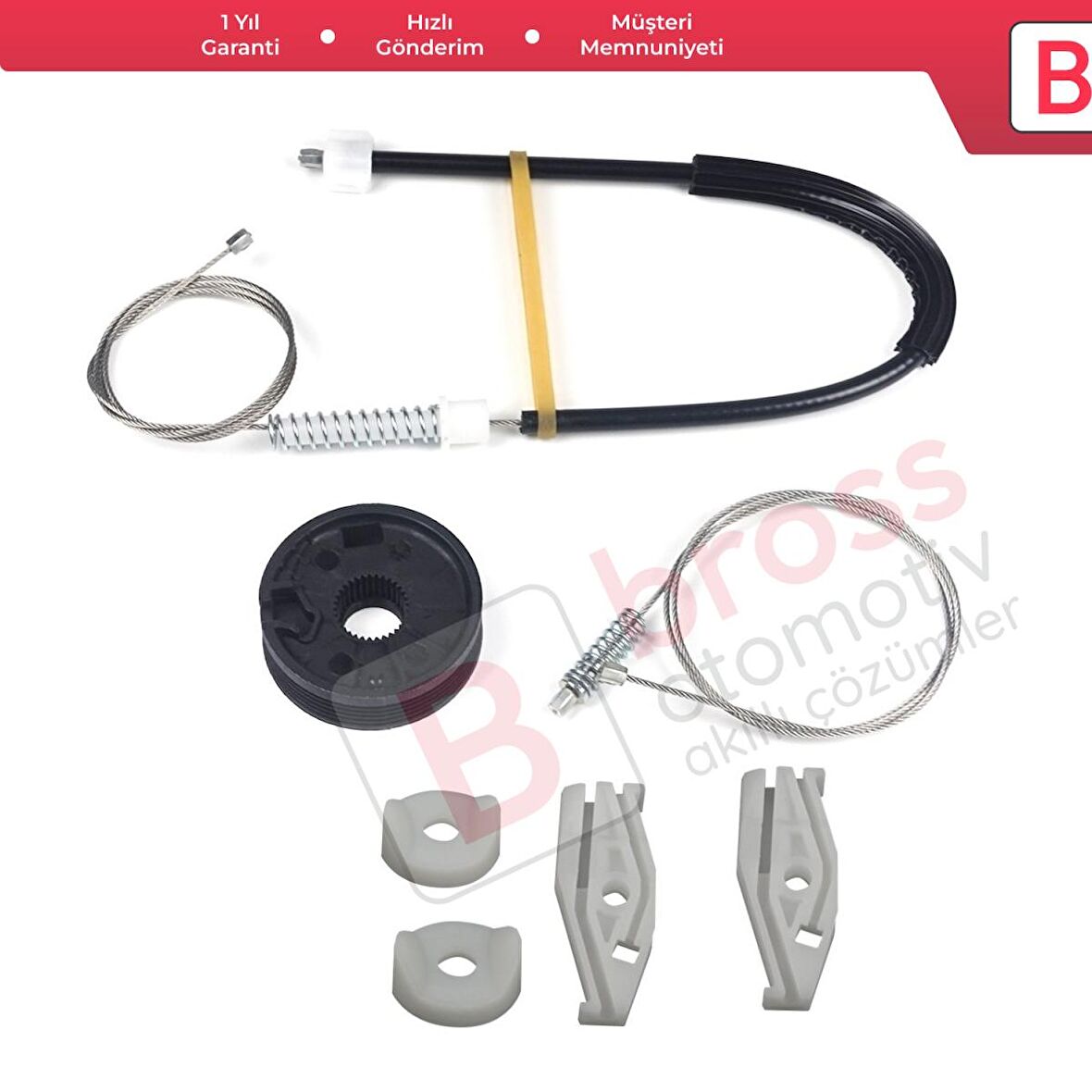 Renault Megane MK1 1996-2003 Cabrio Convertible 7700848451 İçin Elektrikli Arka Sağ Cam Kriko Seti