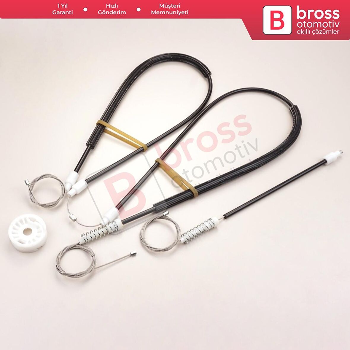 Peugeot 206 CC 2D T16 2000-2008 2-Kapı Coupe Cabrio 9648636980 İçin Ön Sağ Cam Kriko Tamir Seti