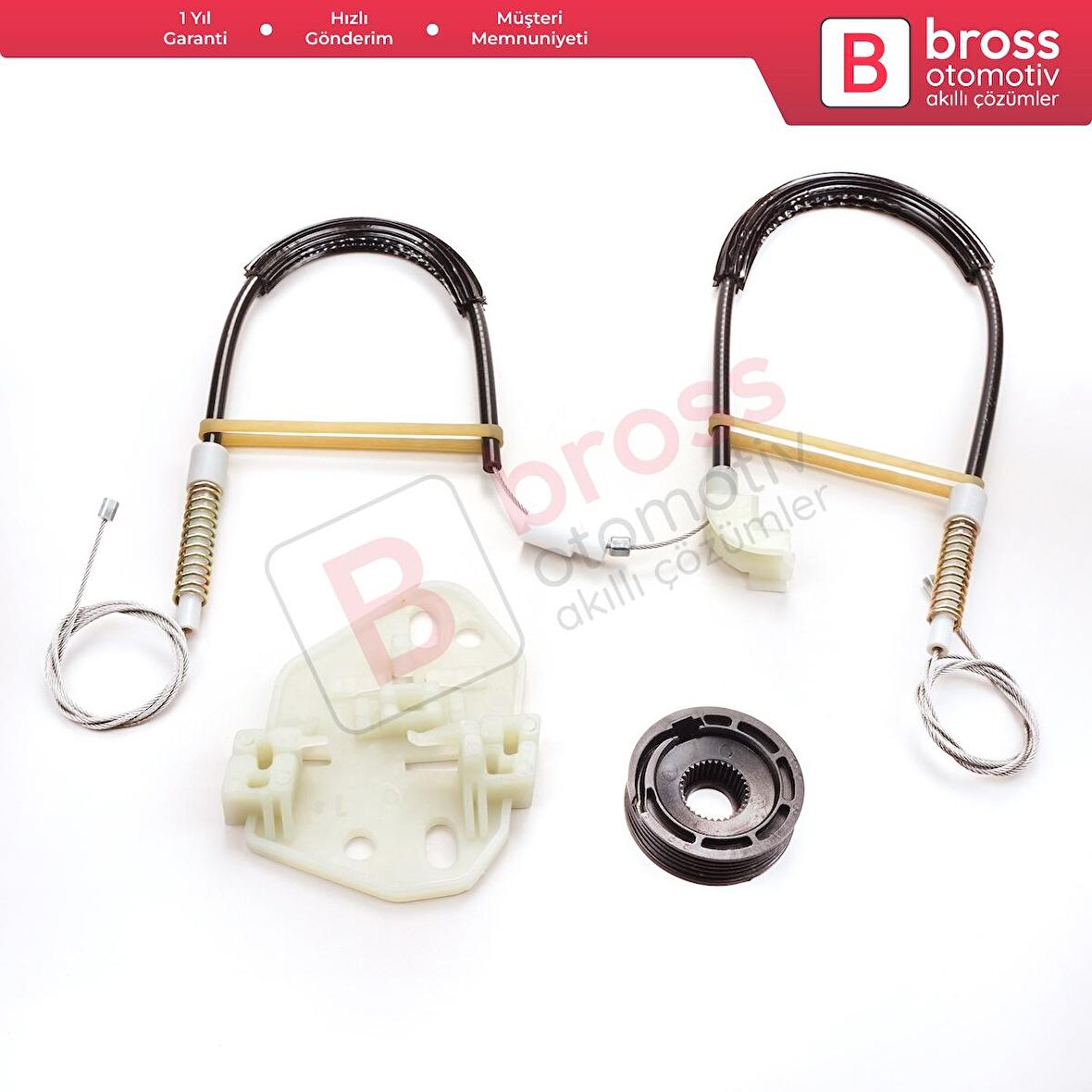 Ford Escort MK6 1995-2002 Orion MK3 4/5 Kapı 91ABA23201 İçin Elektrikli Ön Sol Cam Kriko Tamir Seti