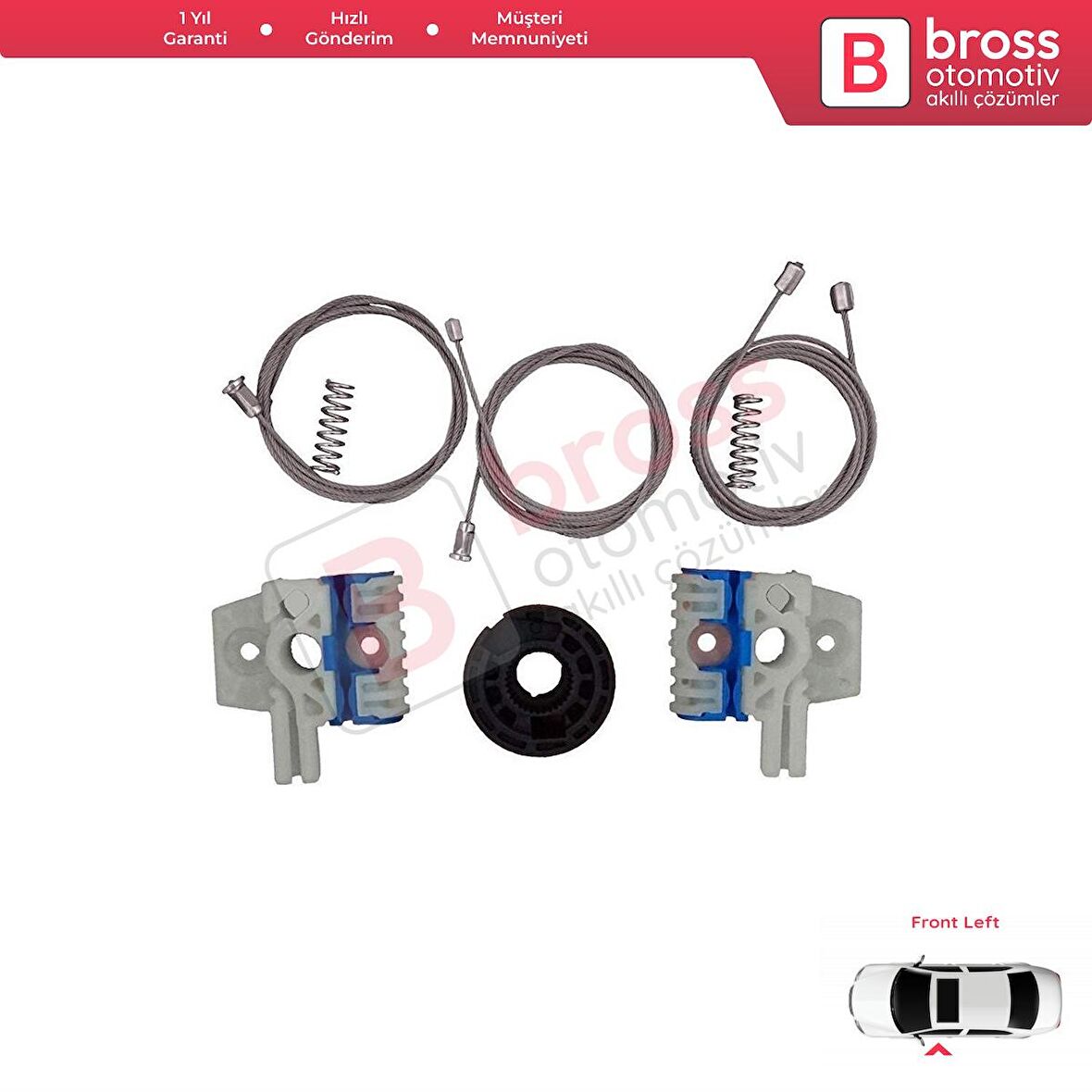 VW Golf MK6 A6 5K 5K1 AJ5 2008-20014 5-Kapı 5K0837461 İçin Elektrikli Ön Sol Cam Kriko Tamir Seti