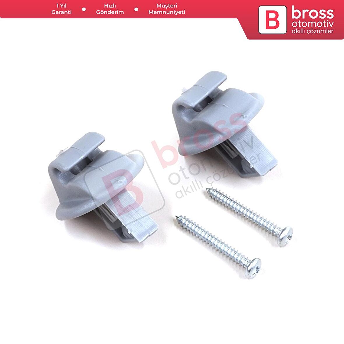 Renault İçin 2 Adet Gri Renk Güneşlik Klipsi