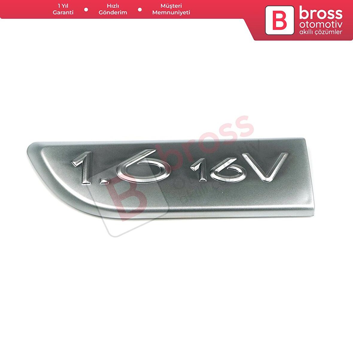 Renault Megane MK2 Scenic MK2 için Sol Krom 1.6 16V Monogram Amblemi Yazısı 8200209130