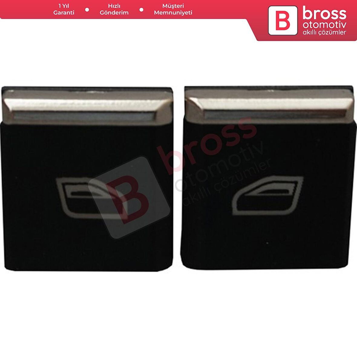 Porsche İçin 2 Adet Ön Kapılar Cam Açma Düğme Kapağı 7PP959858R DML