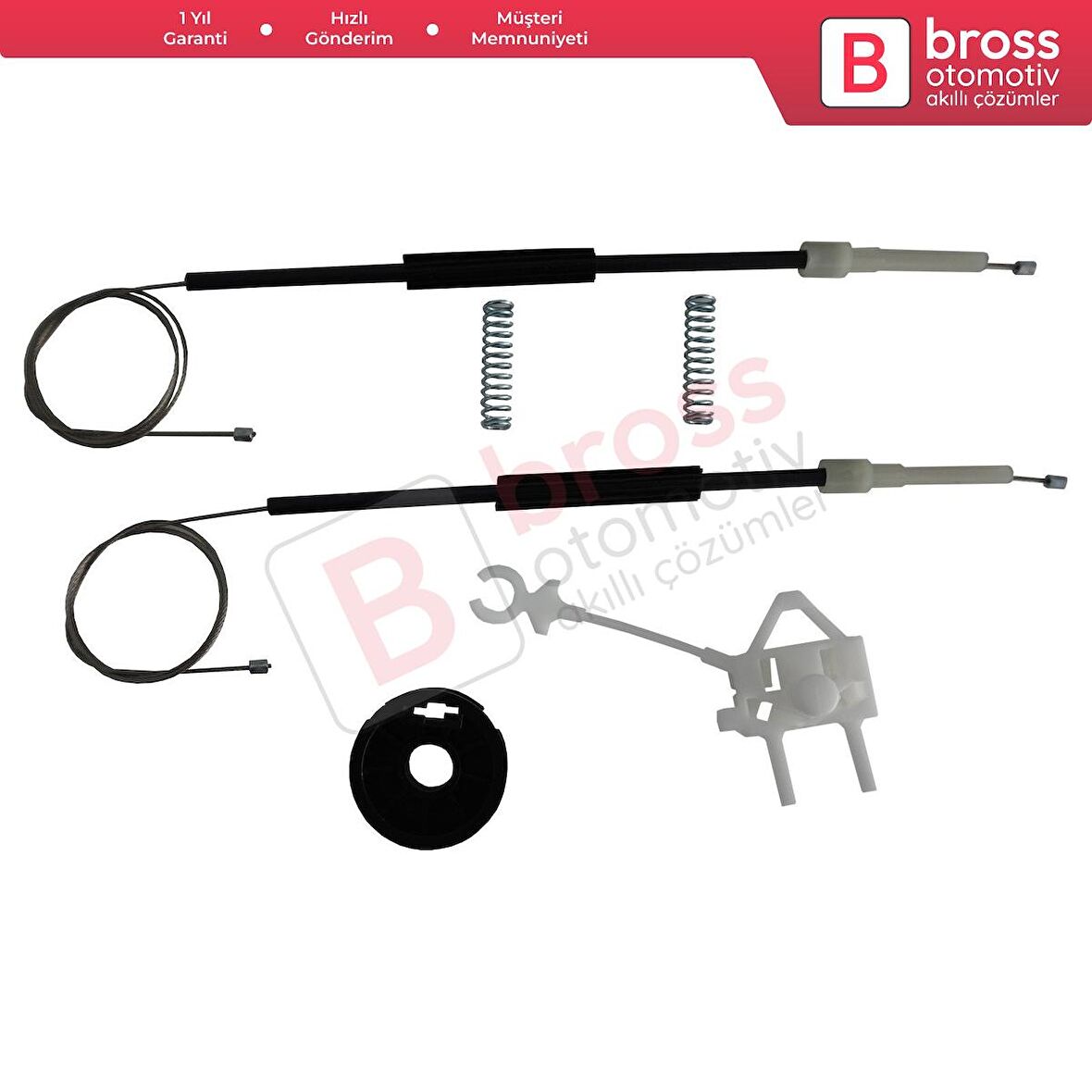 Fiat Doblo MK1 MPV Van 119 223 2001-2010 51718404 İçin Ön Sol Kapı Cam Kriko Tamir Seti